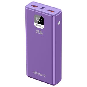 Bater&iacute;a Externa Power Bank 20000 Mah 22.5w Ucp20mpd Morada